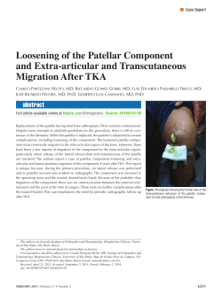 Loosening of the Patellar Component and Extra-articular