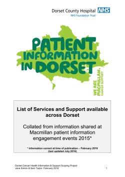 List - Dorset County Hospital
