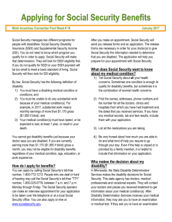 Applying for Social Security Benefits - Goodwill