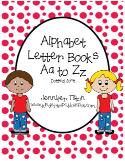 Alphabet Letter Books Aa to Zz