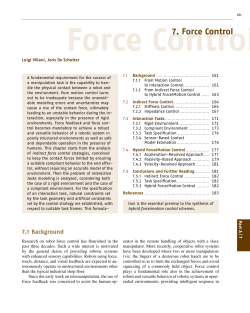 7. Force Control