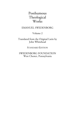 Free PDF - Swedenborg Foundation
