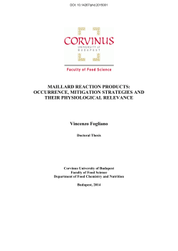 MAILLARD REACTION PRODUCTS