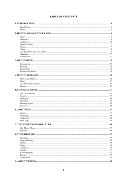 band guide
