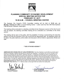 February 27, 2017 Agenda