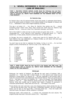 1. nivell intermedi 2. &uacute;s de la llengua