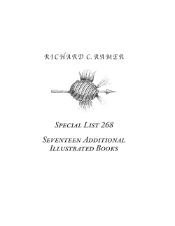 Special List 268 Seventeen Additional Illustrated Books