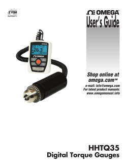 Torque Gauge - OMEGA Engineering