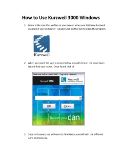 How to Use Kurzweil 3000 Windows
