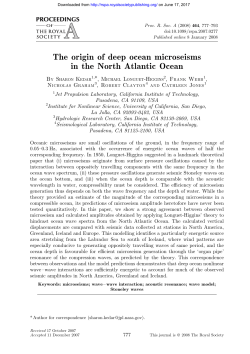 The origin of deep ocean microseisms in the North Atlantic Ocean