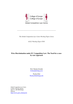 Price Discrimination under EC Competition Law
