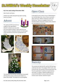 Advent Open Class Nativity - St Wilfrid`s Catholic Primary School
