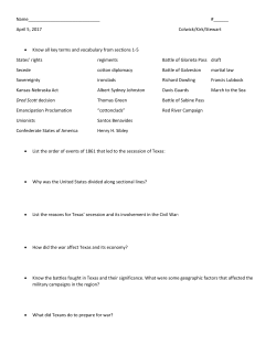 Ch. 18 Study Guide - Spring Branch ISD