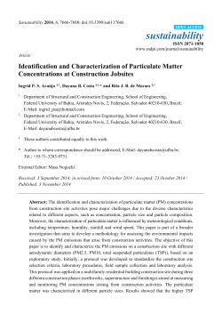Identification and Characterization of Particulate Matter