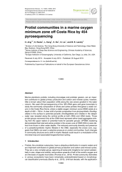 Protist communities in a marine oxygen minimum zone off Costa