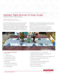 Sashiko Table Runner in Grey Scale