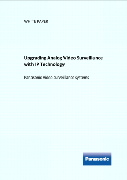 Upgrading Analog Video Surveillance with IP - cs.psn