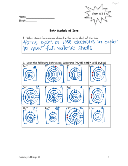 Bohr Models of Ions - Ms. Lindroos Online
