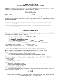 school report form - Northfield Mount Hermon