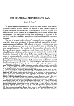 The Financial Responsibility Law - Duke Law Scholarship Repository