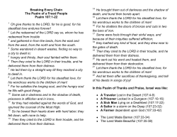 Breaking Every Chain The Psalm of a Freed People Psalm 107:1
