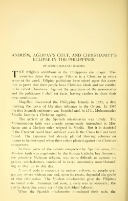 Animism, Aglipay`s Cult, and Christianity`s Eclipse in the Philippines.