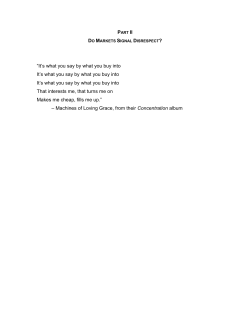 It`s what you say by what you buy into It`s what you