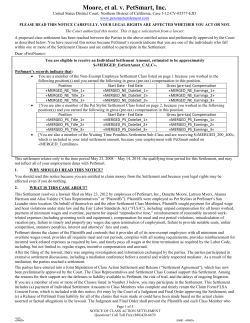 Moore, et al. v. PetSmart, Inc.