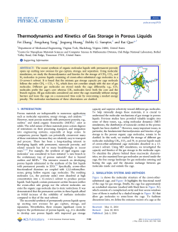 Thermodynamics and Kinetics of Gas Storage in Porous Liquids