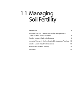1.1 Managing Soil Fertility - NOFA-NJ