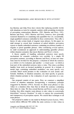 Determiners and resource situations