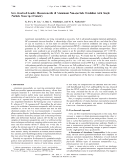 Size-Resolved Kinetic Measurements of Aluminum Nanoparticle