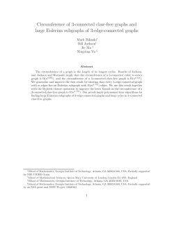 Circumference of 3-connected claw-free graphs and large Eulerian