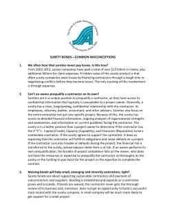 Surety Bonds - Common Misconceptions