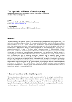 The dynamic stiffness of an air