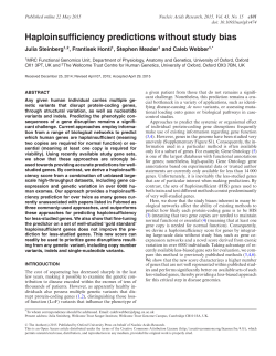 Haploinsufficiency predictions without study bias