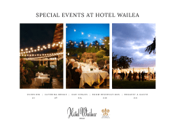 special events brochure