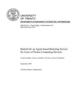 BarterCell: an Agent-based Bartering Service for Users of Pocket