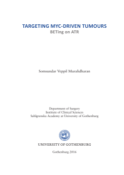targeting myc-driven tumours