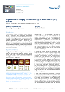 High-resolution imaging and spectroscopy of water on NaCl(001