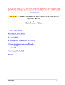 FRM 3.0 chapter 20-Tech Mining