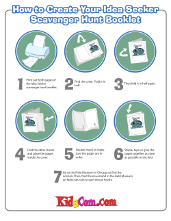 How to Create Your Idea Seeker Scavenger Hunt Booklet