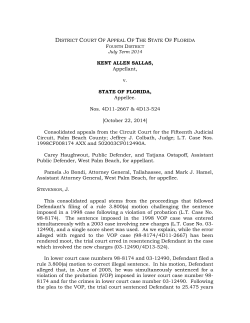 4D11-2667 and 4D13-524-Kent Allen Sallas v. State