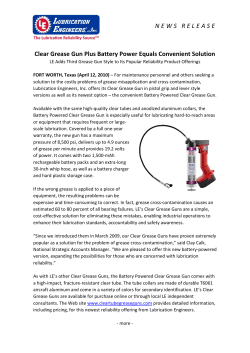 Clear Grease Gun Plus Battery Power Equals Convenient Solution