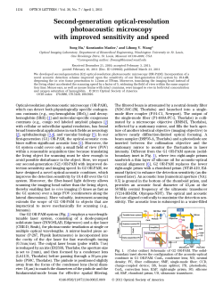 Second-generation optical-resolution photoacoustic microscopy with