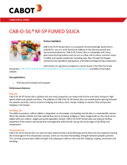 cab-o-sil&reg; m-5p fumed silica
