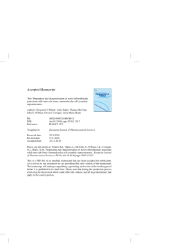 Preparation and characterisation of novel