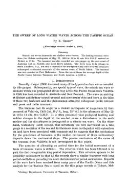 THE SWEEP OF LONG WATER W A YES ACROSS THE PACIFIC