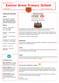 Issue 8 Newsletter 20.01.2017 - Kineton Green Primary School