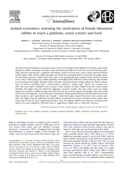 Animal economics: assessing the motivation of female